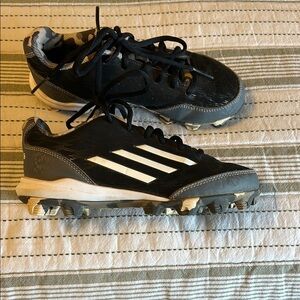 Adidas Black and White baseball’s Cleats